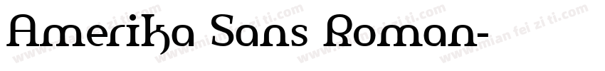Amerika Sans Roman字体转换